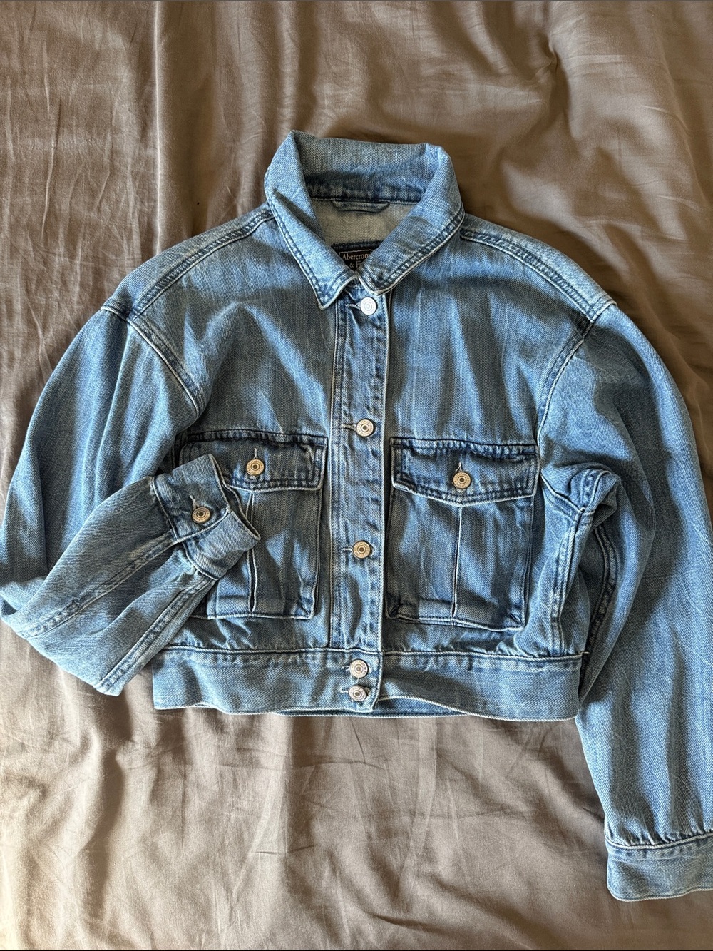 Abercrombie & Fitch Denim Jacket Blue Small